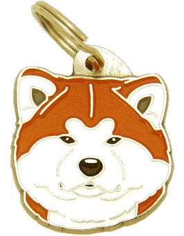 Akita inu <br> (placa de identificação para cães, Gravado incluído)